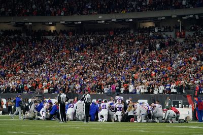 Bills' Hamlin collapses on field, gets CPR; game suspended