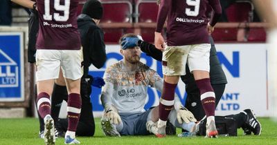Zander Clark calls for action to be taken after Hearts star struck by object in derby win over Hibs
