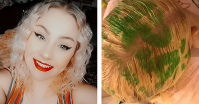 Mum mortified as she has entire Asda logo printed on her HEAD after using plastic bag to dye hair