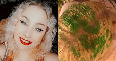 Mum left with entire Asda logo printed on HEAD after using plastic bag to dye hair