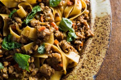 The ‘other’ pasta Bolognese better suits weeknight cooking