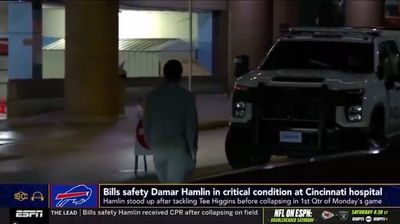 Stefon Diggs reportedly took an Uber to the hospital to be with Damar Hamlin