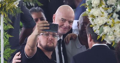 Gianni Infantino hits back with response after scathing criticism over Pele coffin selfie