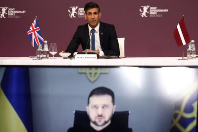 UK's Sunak promises long-term support to Ukraine after drone attacks