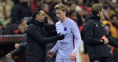 Barcelona manager Xavi sends Frenkie de Jong transfer update to Manchester United