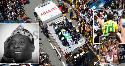 "Pele is eternal" - Brazil pays tribute as legend reaches final resting place