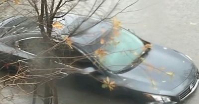 Terrifying flooding leads to over 20 cars underwater and residents forced to flee home