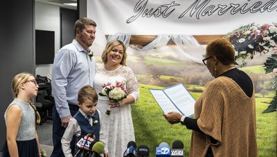 Longtime couple weds in Cook County’s first ceremony of the year