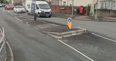 The 'poorly placed' traffic island that keeps damaging cars in Swansea