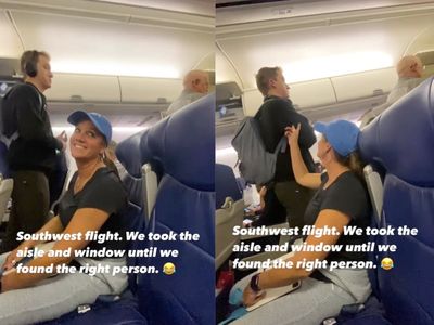 Couple flying Southwest divides opinion by blocking row of seats while searching for ‘right’ passenger