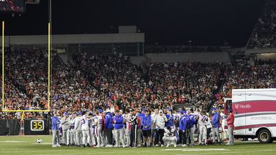 The Bills-Bengals game looked like it might resume. Then the players left the field