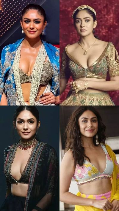 10 times Mrunal Thakur raised the temperature in ethnic wear