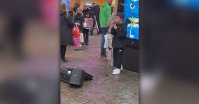 Amazing video shows boy, 11, wowing crowds with Whitney Houston ballad on Market Street