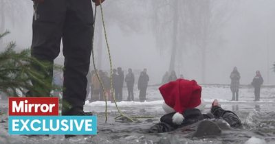 Swedish kids plunge into frozen lakes as adults look on - but it could be life-saving