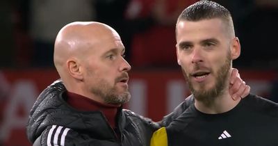 Ten Hag's full-time exchange with David de Gea shows Manchester United have got what they need