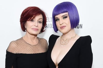 Sharon Osbourne reveals name of daughter Kelly’s baby as she returns to show after medical emergency