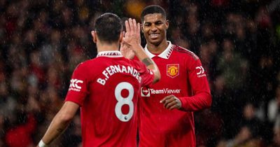 Marcus Rashford sends message to Manchester United teammate Bruno Fernandes after Bournemouth win