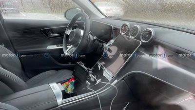 2023 Mercedes GLC Coupe Spied In Germany With Exposed Interior