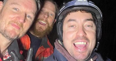 Harrowing video shows cave explorers almost drown as water pours in leaving them trapped