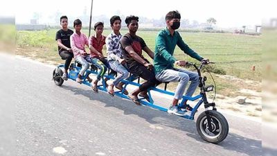 Check Out This Radical Homemade E-Bike That Can Fit Six People
