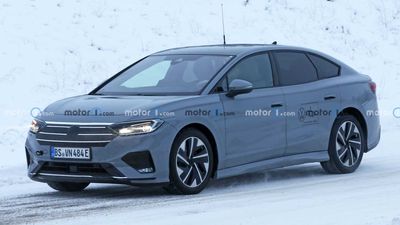 New Volkswagen ID.7 Spy Shots Peel Away Funky Digital Camouflage