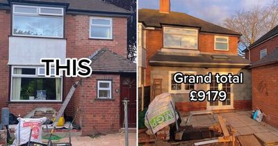 Man saves £35K by building house extension himself - after watching YouTube tutorials