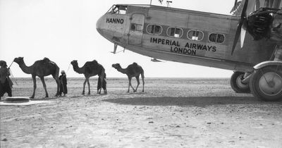 What it was like on flights in the 1930s from wicker seats to in-flight sandwiches