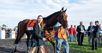 TV racing star Andie Biancone judges racehorses by studying their testicles