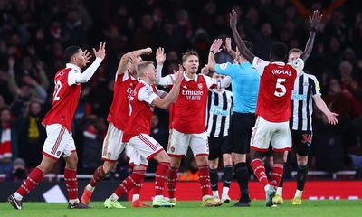 Mikel Arteta aggrieved at ‘scandalous’ failures to award Arsenal penalties