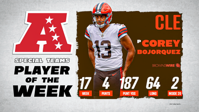 Corey Bojorquez named AFC Special Teams Player of the Week