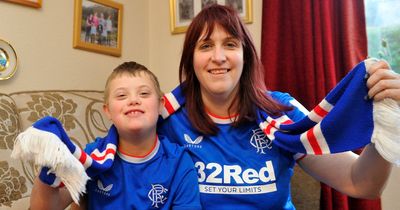 Rangers-mad Kirkcudbright schoolboy with Down's syndrome ditches his wheelchair to lead team onto Ibrox pitch