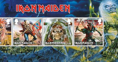 Royal Mail creates 12 new Iron Maiden stamps in honour of rock legends