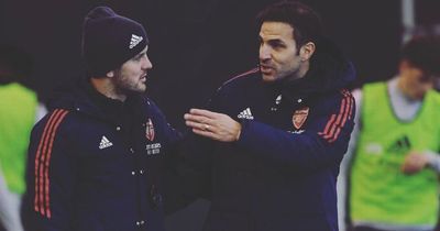 Cesc Fabregas gives "invaluable" advice to Jack Wilshere and his Arsenal U18s team