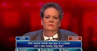 The Chase star dubs Ibrox as 'dung heap' in Scottish football question blunder