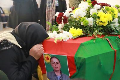 Iraqi Kurds bury activist killed in Paris attack