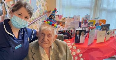 Humble war veteran 'shocked' by 150 cards from total strangers on 108th birthday