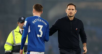 Frank Lampard confirms Nathan Patterson injury blow for Everton amid Dominic Calvert-Lewin admission