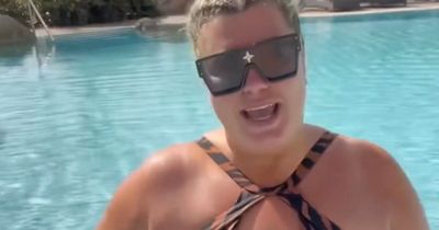 Gemma Collins puts on sizzling display in plunging swimsuit as she talks body positivity