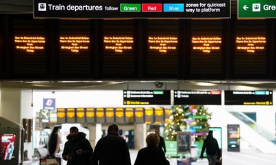 Train stations deserted as Network Rail says strikes have cost £400m