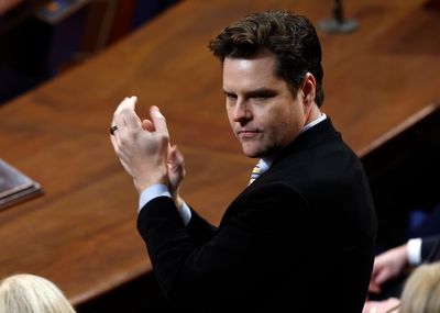 Matt Gaetz votes for Donald Trump for House speaker in seventh round