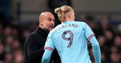 Smirking Erling Haaland bemused by Pep Guardiola but Man City boss proved right