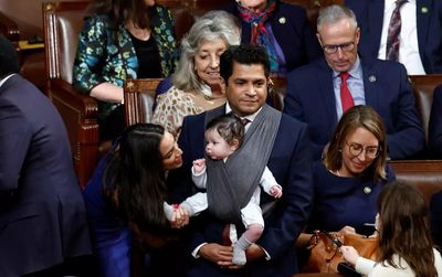 US House Representatives take their babies to Congress as Speaker vote drags on