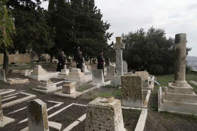 Israel police arrest 2 teens in attack on Christian cemetery