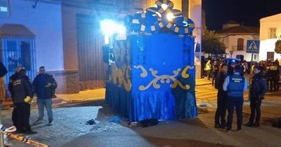 Horror as Christmas parade float ploughs into crowd, killing woman and injuring toddler