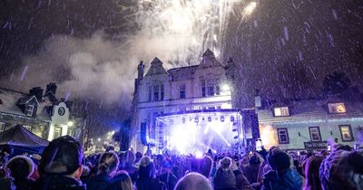 Bands, fireworks and coloured snowflakes made Aberfeldy Hogmanay party pure magic