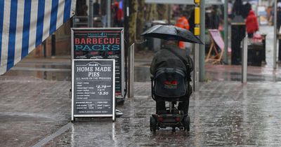 Weekend washout for Nottingham as burst of heavy rain drenches UK