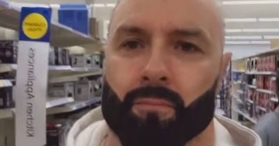 Paddy McGuinness almost unrecognisable with bald head and beard on supermarket trip