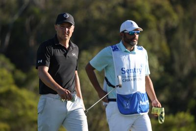 Jordan Spieth politely let a golf fan know his gambling chatter was a little loud after sinking a putt