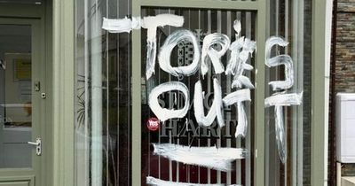 MP Simon Hart's office vandalised with 'Tories out' graffiti