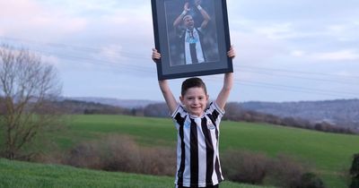 Meet the adorable six-year-old selling his toys to 'buy' Newcastle star Joelinton for his football team